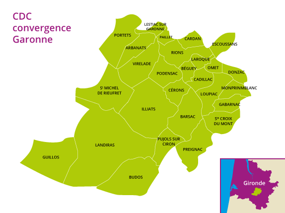 Carte Convergence Garonne